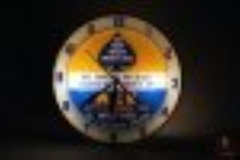 ACE Pest Control Lighted Double-Bubble Clock