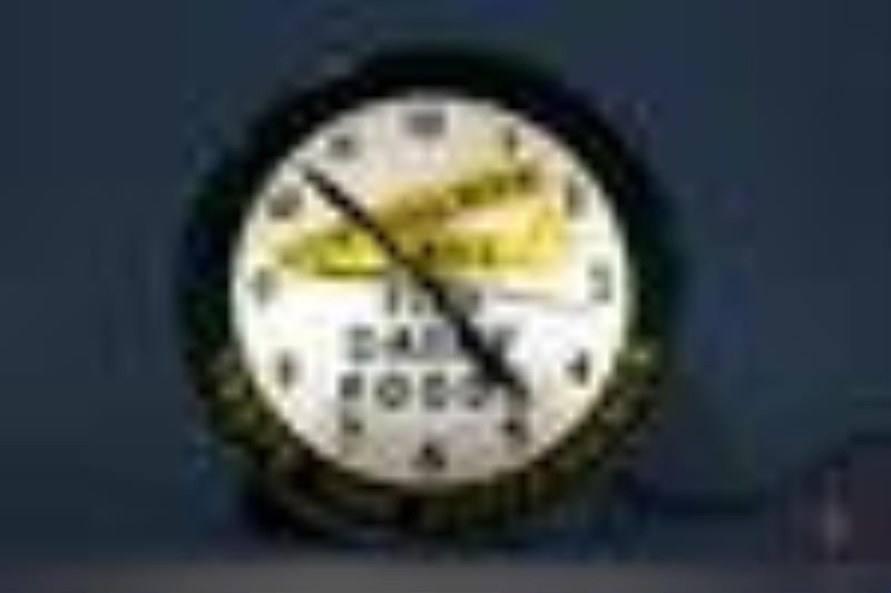 Von Allmen Bros. Fine Dairy Food Double Bubble Clock