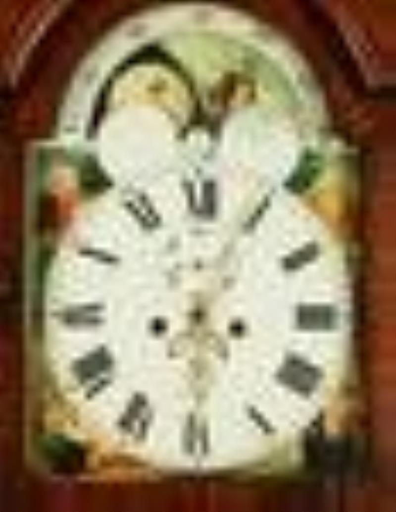 English Yorkshire mahogany grandfather clock