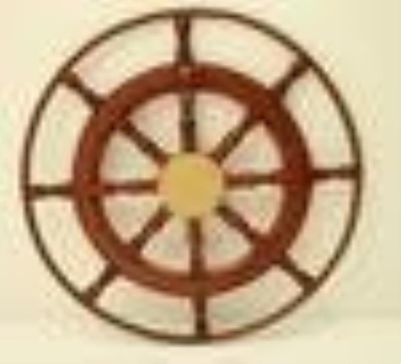 Seth Thomas Ship Wheel Mounted Clock