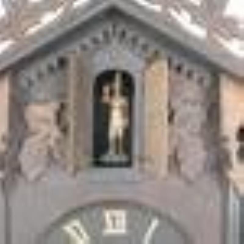 Black Walnut Trumpeter Cuckoo Clock