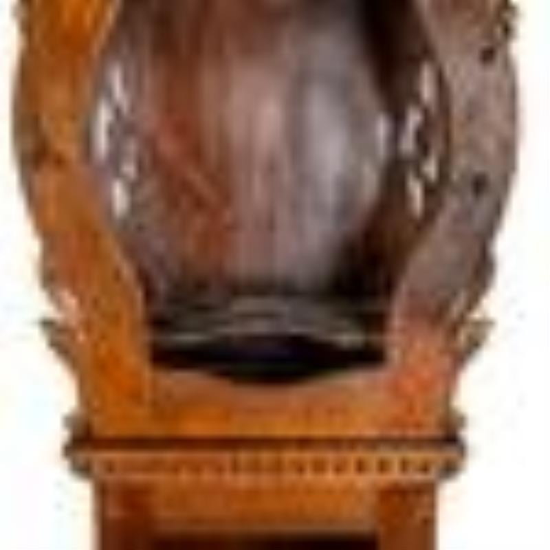 French Wag on The Wall Clock in Case