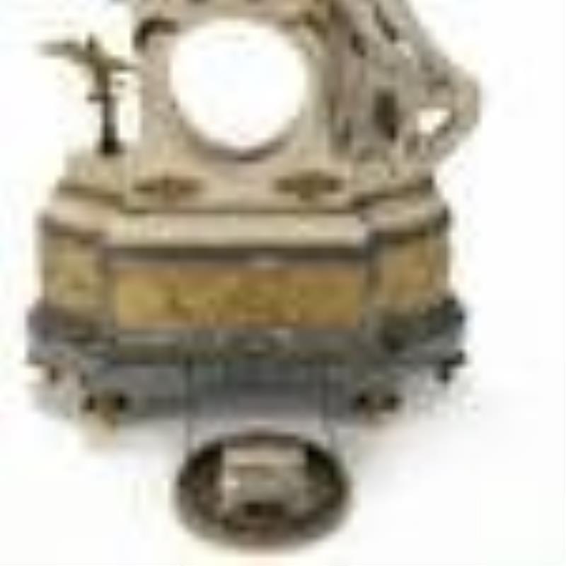 Neoclassical Marble and Ormolu Figural Mantel Clock