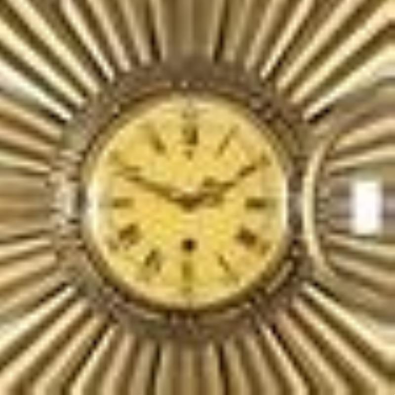 Westerstrand, Vintage Swiss Sunburst Wall Clock