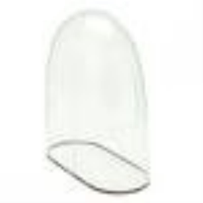 French Ormolu and Alabaster Mantle Clock in Glass Dome