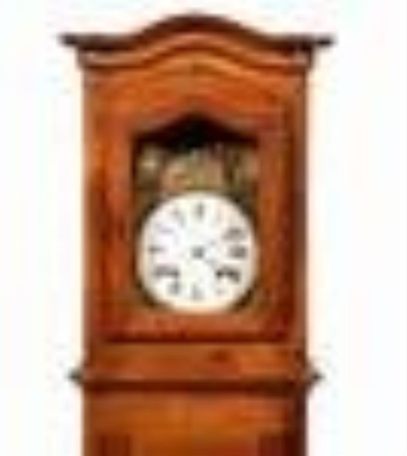 French Fruitwood Morbier Tallcase Clock