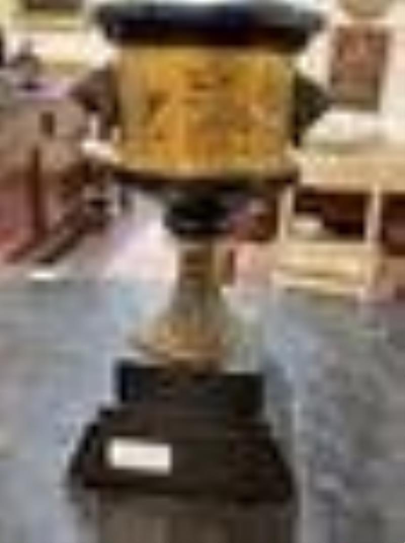 French Black Marble, Onyx, Bronze and Gilt Metal Egyptian Revival Three-Piece Clock Set, late 19th