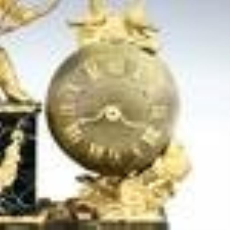 French 3 Pc Clock Set