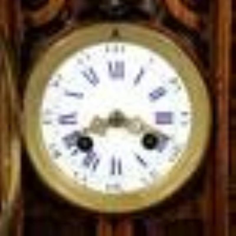 Japy Freres Carved Mantel Clock