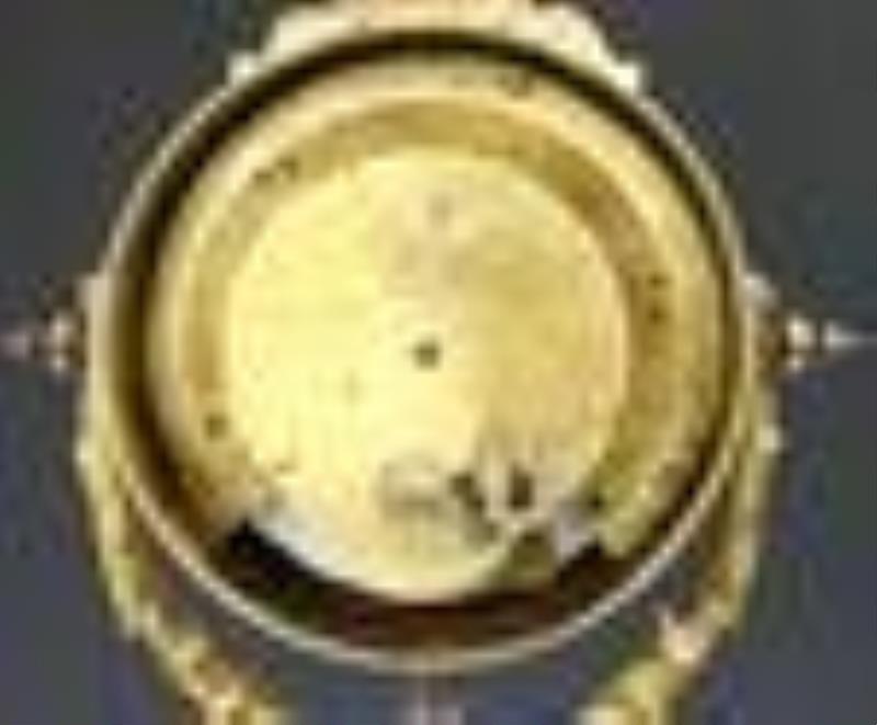 French Char du Progres Swinging Arm Figural Clock