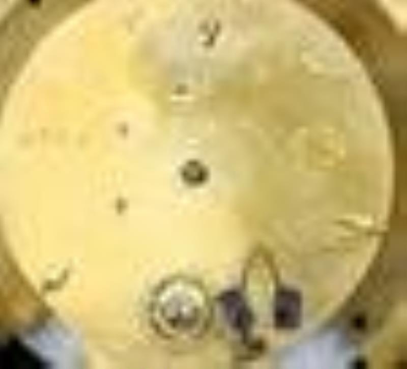 French Char du Progres Swinging Arm Figural Clock