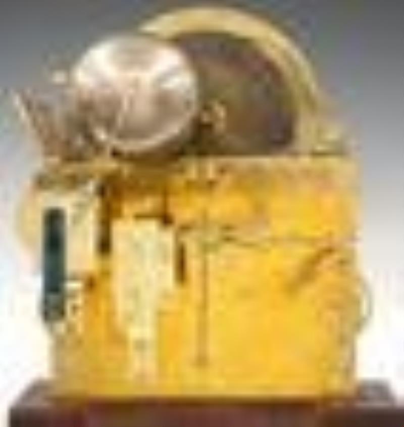4-Train/15 Bell Gothic Revival Period Hall Clock