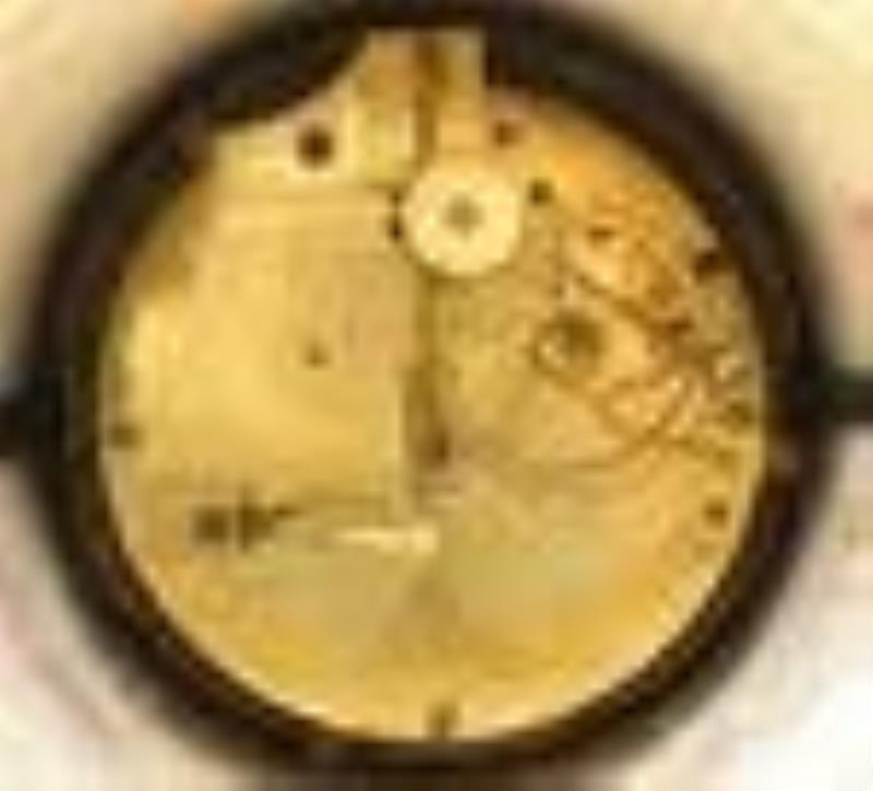 H Pons French Empire Figural Mantel Clock