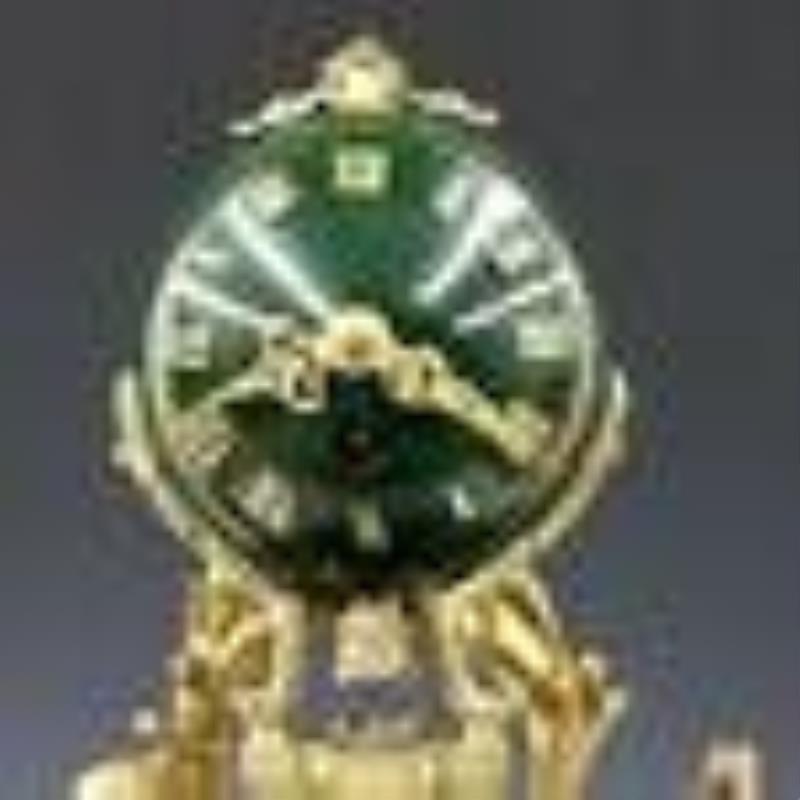 French Double Statue Swinger Clock