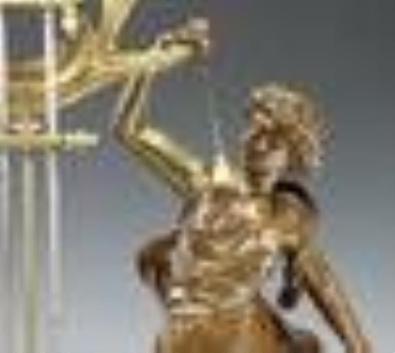 French Double Statue Swinger Clock