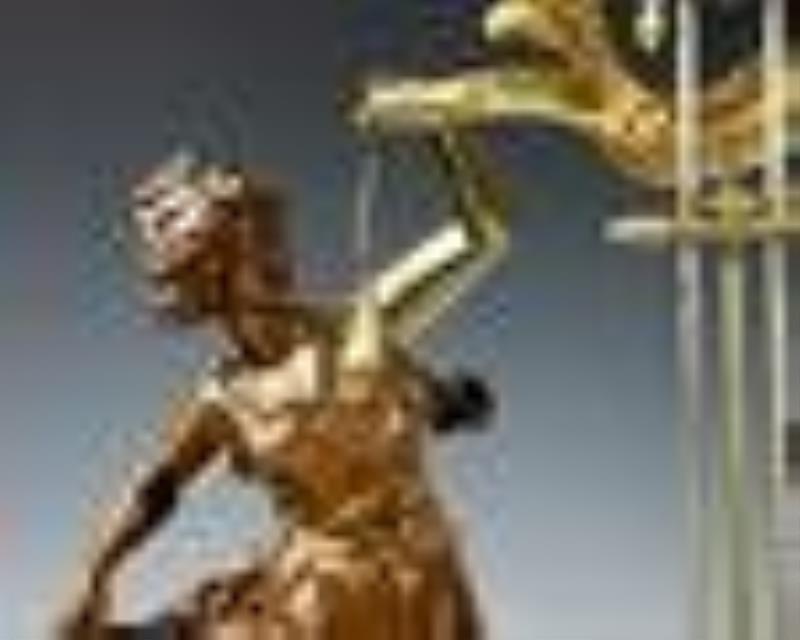 French Double Statue Swinger Clock