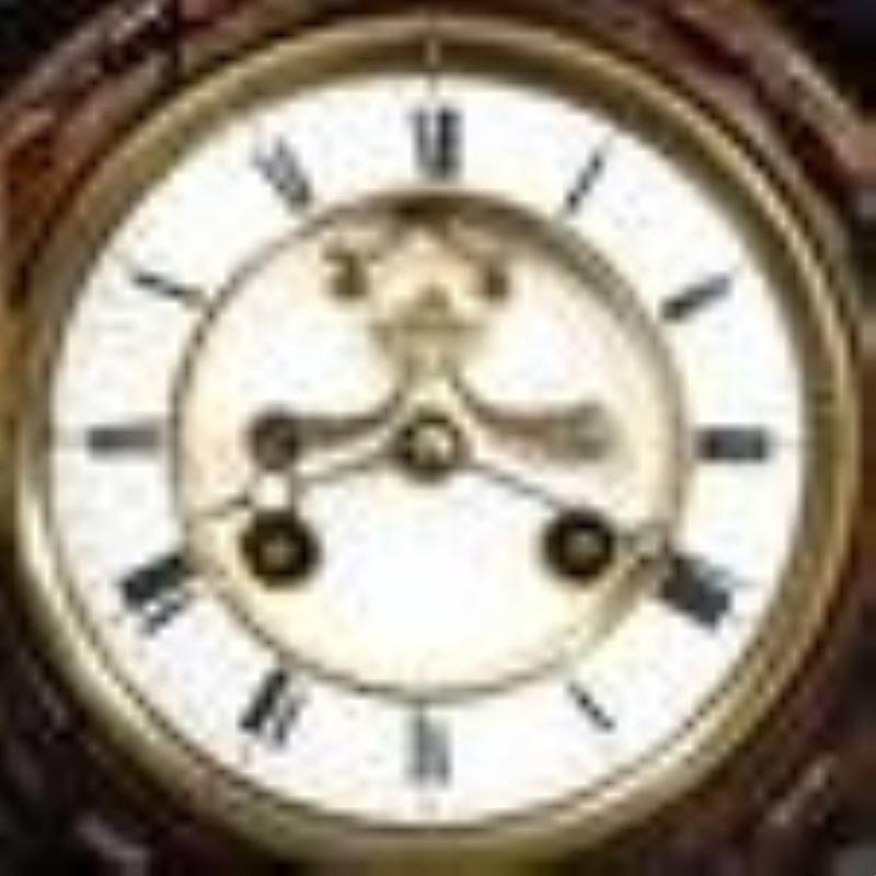 S Marti Carved Gallery Clock