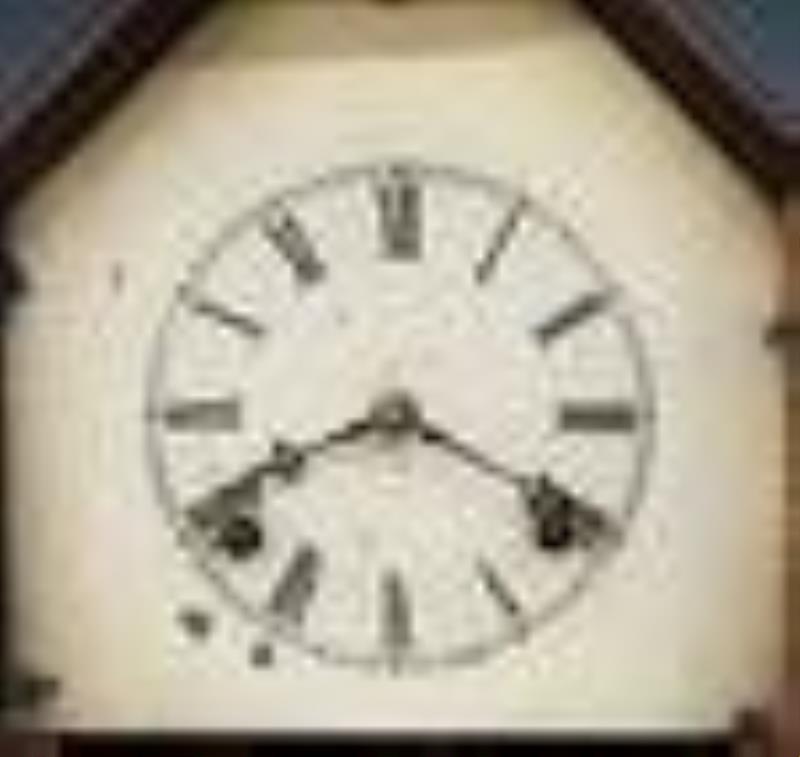 N Pomeroy Octagon Shelf Clock