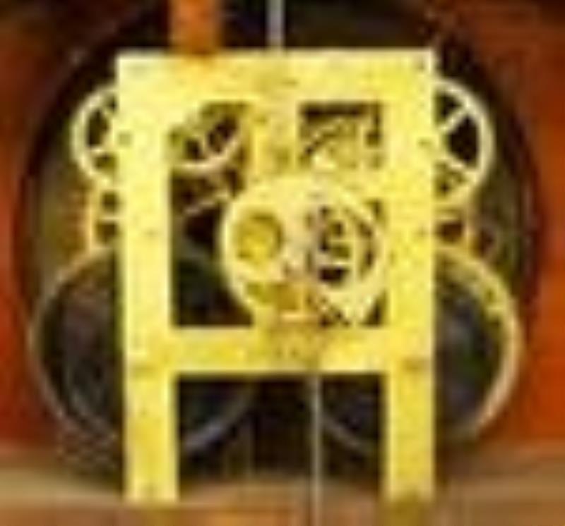 Ithaca Round Top Calendar Shelf Clock