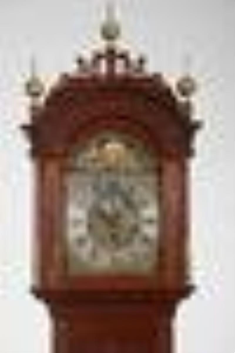 Rare American Chippendale Musical Tall Case Clock
