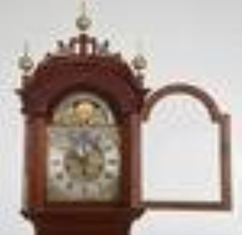 Rare American Chippendale Musical Tall Case Clock