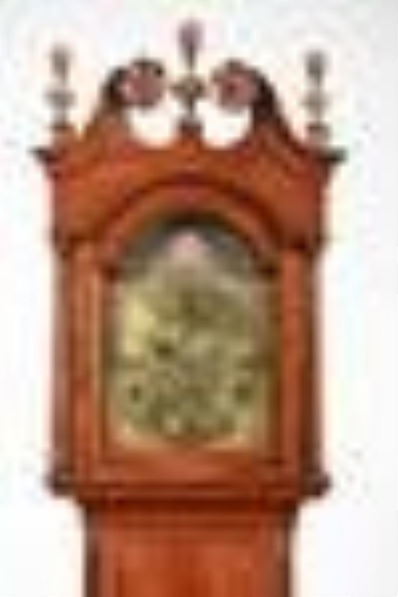 Fine New Jersey Chippendale Walnut Tall Case Clock