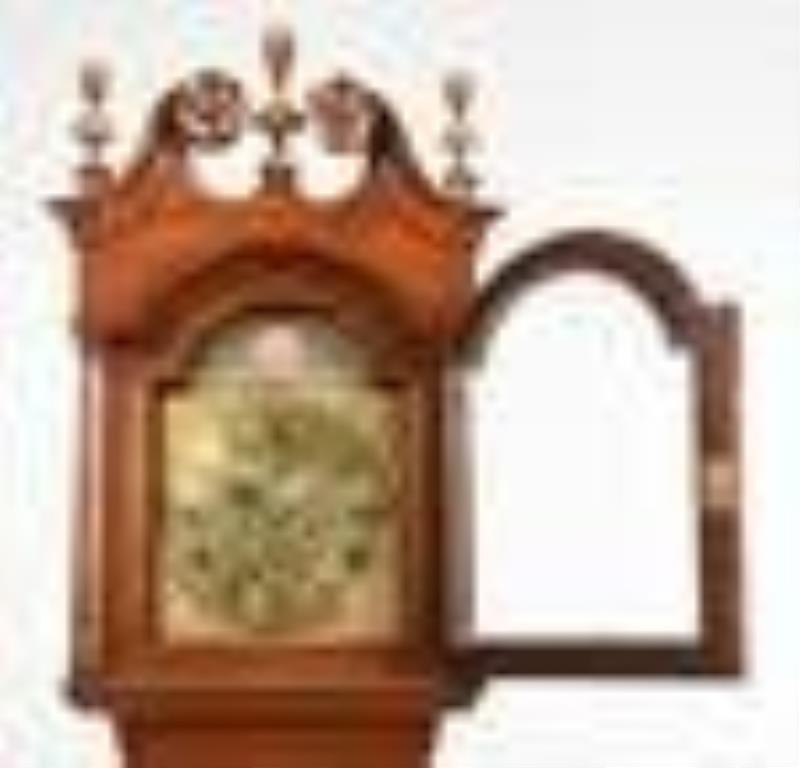 Fine New Jersey Chippendale Walnut Tall Case Clock