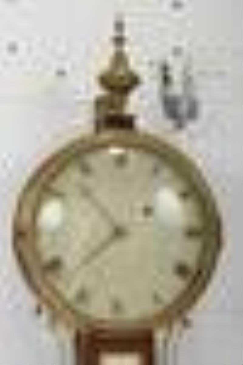 Simon Willard Eglomise and Inlaid Federal Banjo Clock