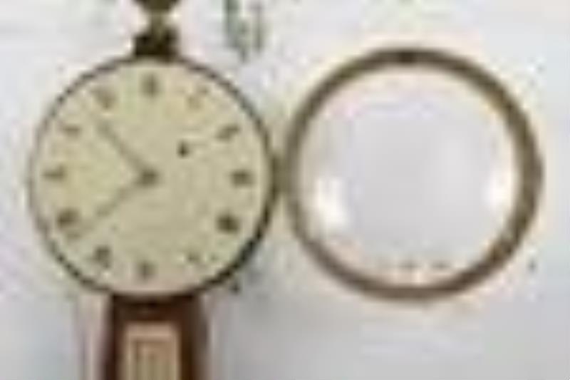 Simon Willard Eglomise and Inlaid Federal Banjo Clock
