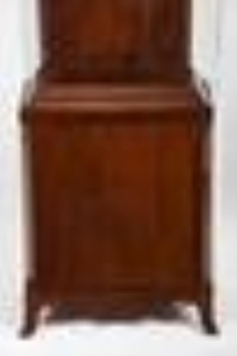 American Federal Inlaid Mahogany Tall Case Clock