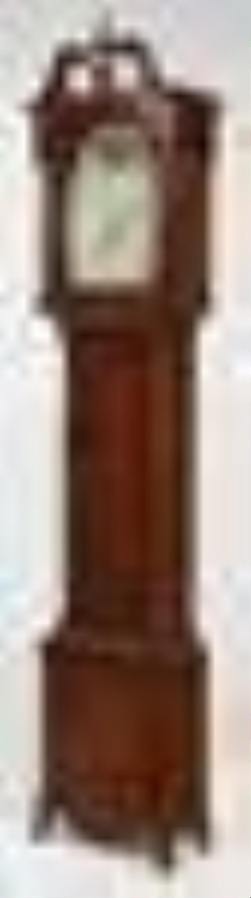 American Federal Inlaid Mahogany Tall Case Clock