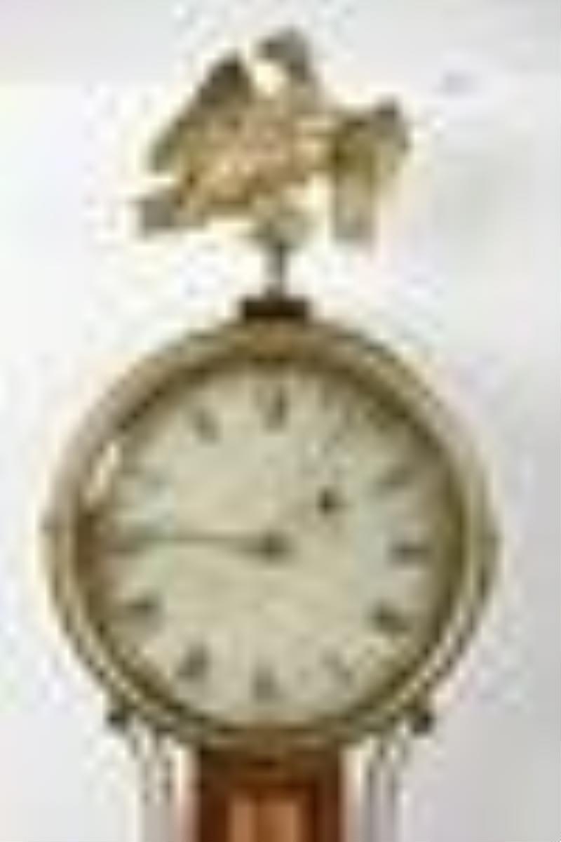 Rare Simon Willard Banjo Clock, Signed John R. Penniman