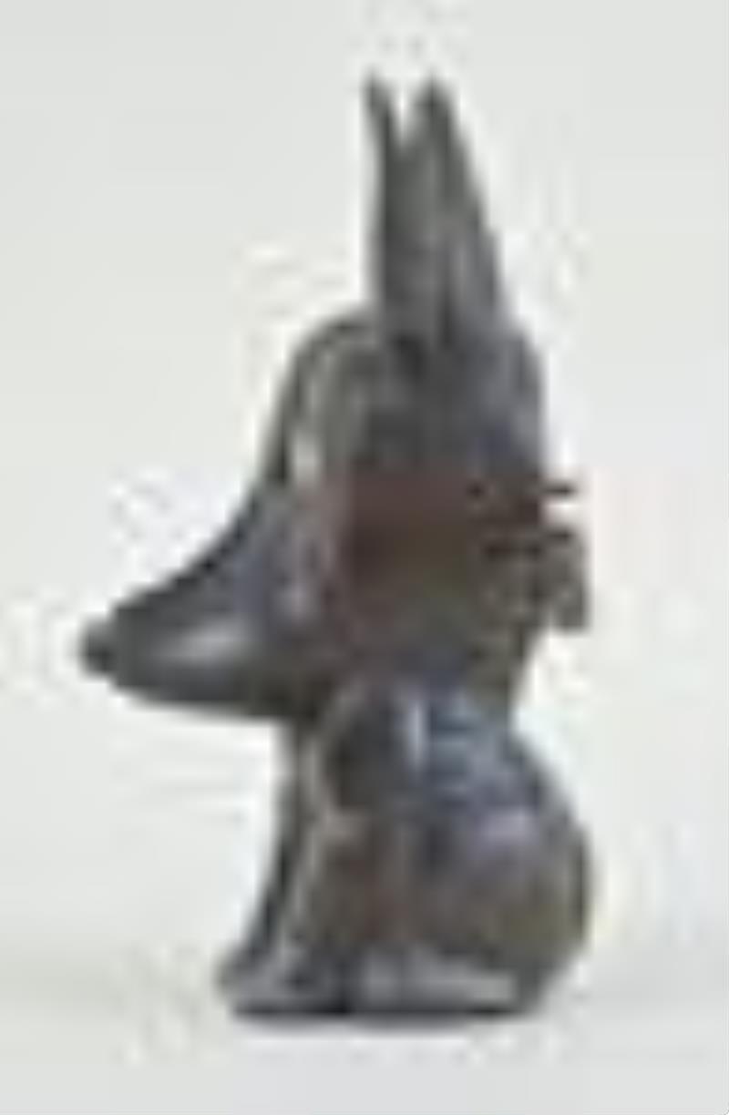 An Oswald Uhrenfabrik Doberman form rotating eye novelty clock