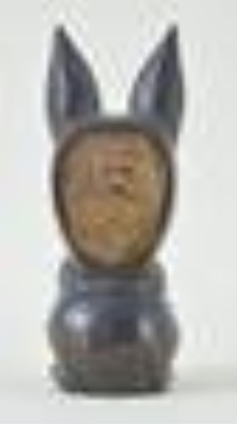 An Oswald Uhrenfabrik Doberman form rotating eye novelty clock
