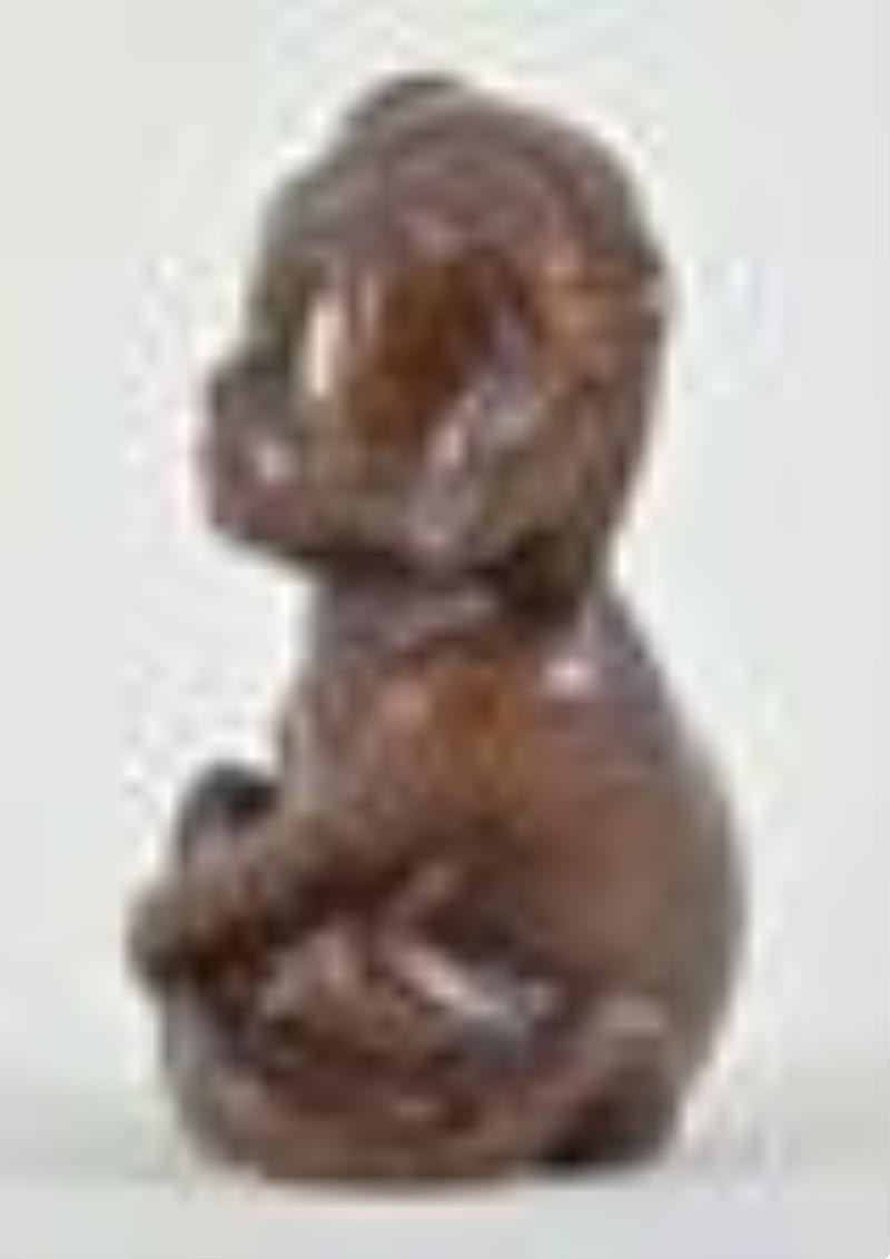 An Oswald Uhrenfabrik monkey form rotating eye novelty clock