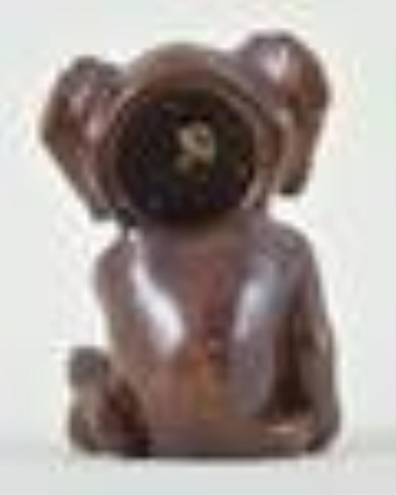 An Oswald Uhrenfabrik monkey form rotating eye novelty clock