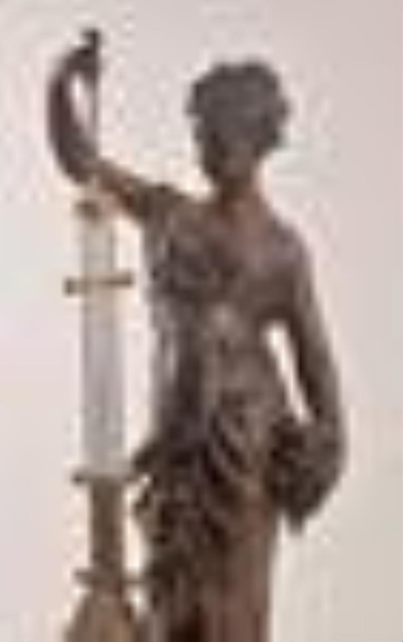 A French figural swinging mystery clock
