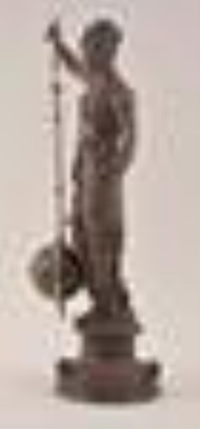 A French figural swinging mystery clock