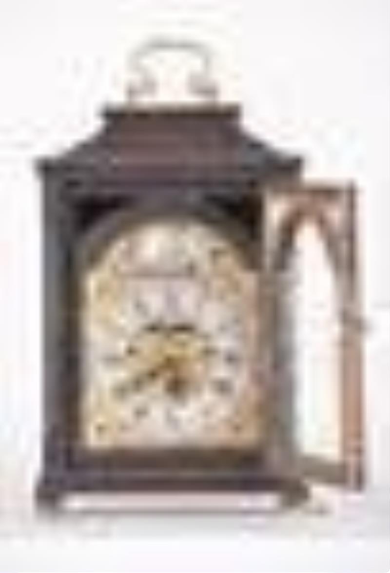 A later 18th century ebonized quarter striking bracket clock signed Michael Remred London