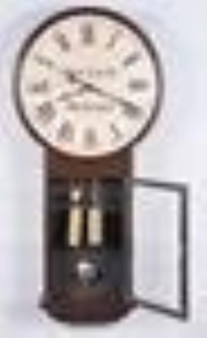 Large dial English tavern clock