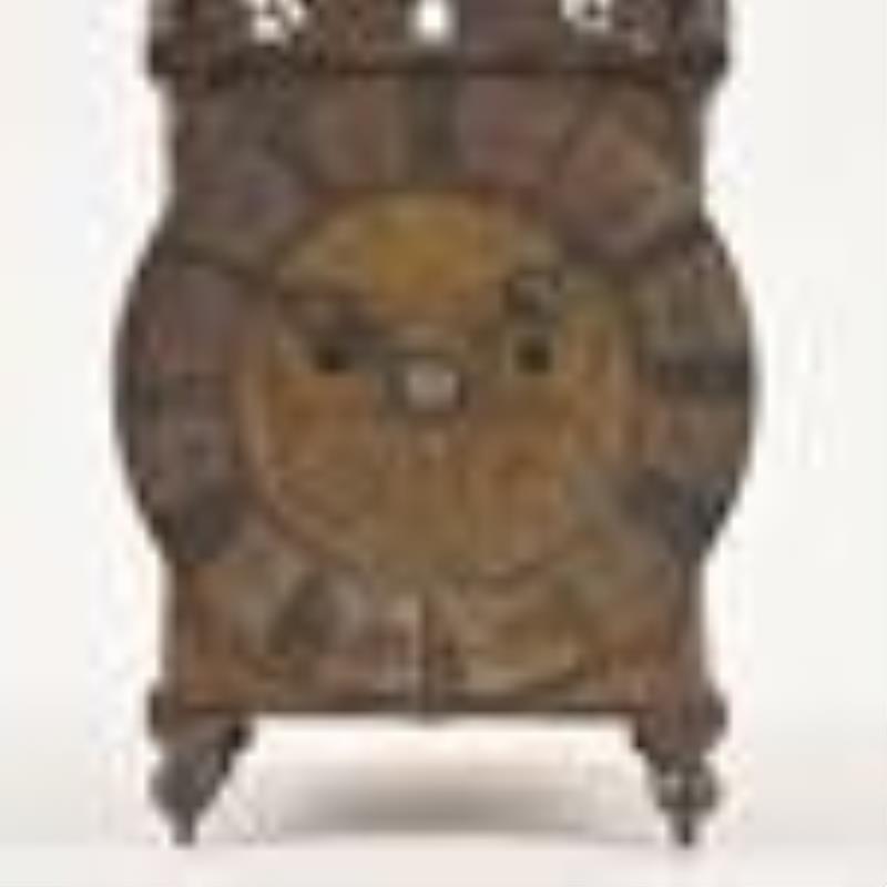 English Victorian fusee lantern clock.