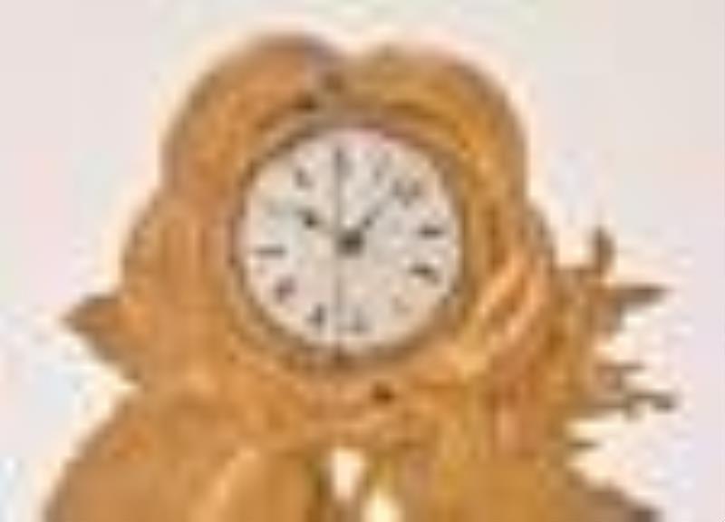 A good 19th century gilt bronze Zappler clock