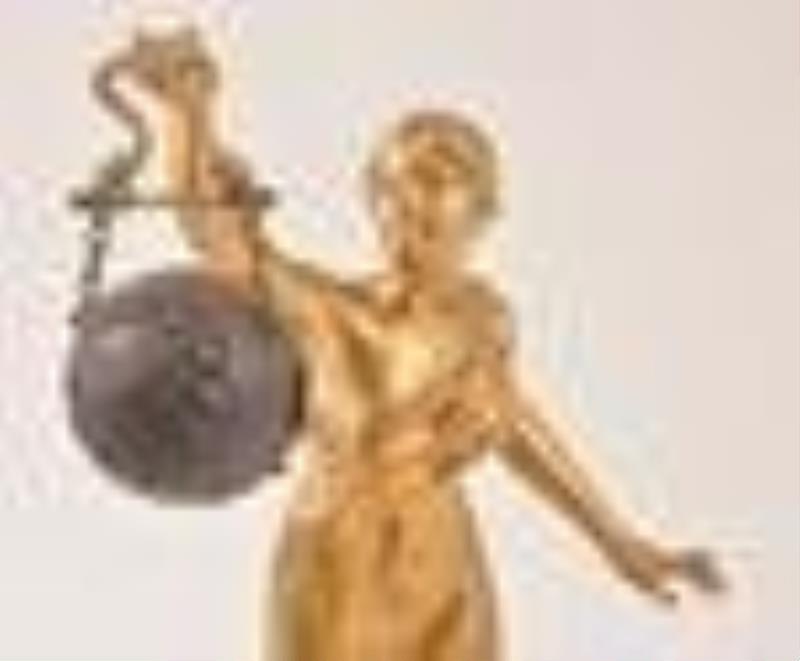 An early 20th century French figural clock