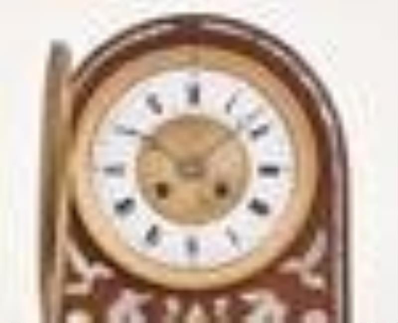 An early 20th century mantel clock signed Berry & Whitmore Co. Washington DC