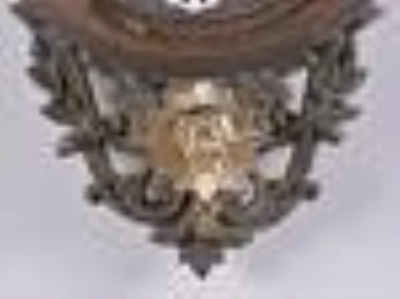 French Chatelaine hanging wall clock