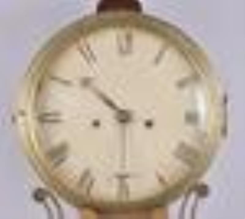 Unknown time and strike weight driven banjo clock.