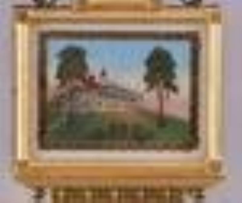 Elmer Stennes gilt front banjo clock