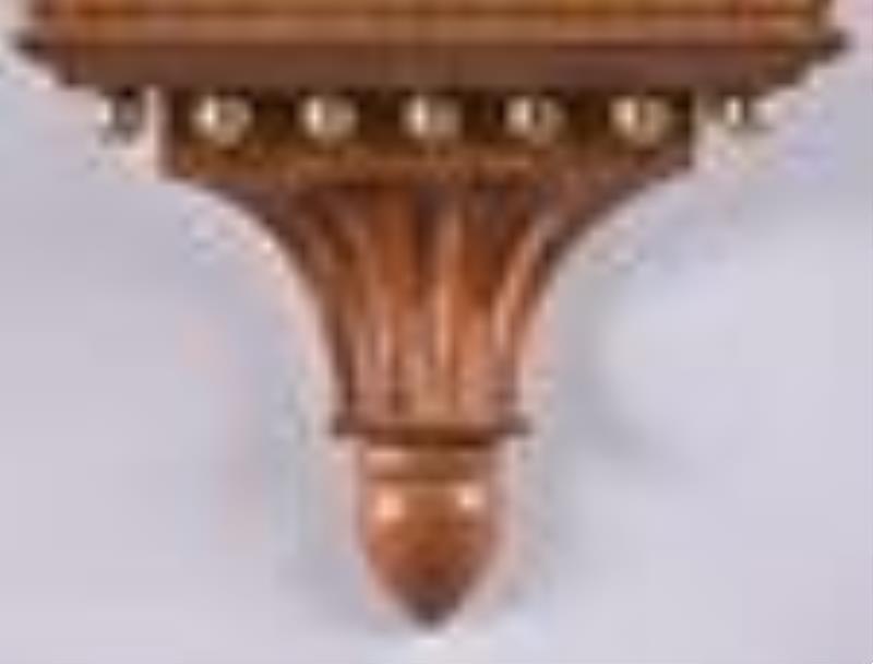 Elmer Stennes banded front patent timepiece or banjo clock.