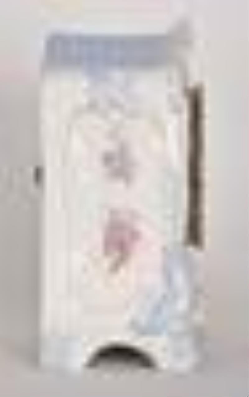 Ansonia Clock Co. La Tour Royal Bonn porcelain mantel clock