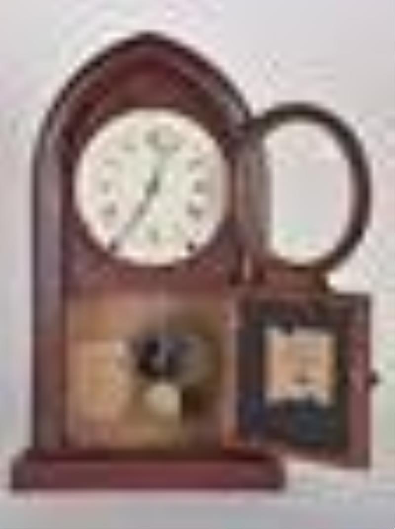 New Haven Clock Co. beehive or round Gothic shelf clock